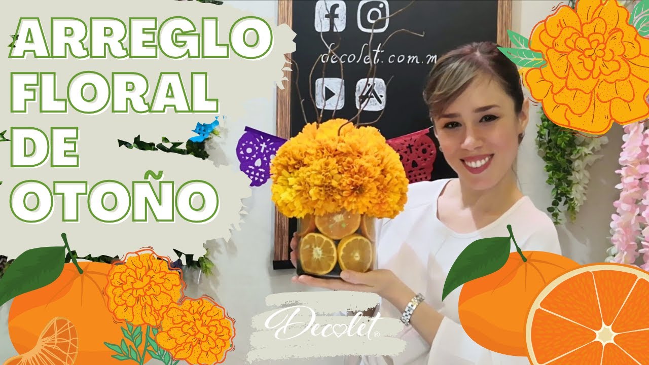 Watch ARREGLO FLORAL DE OTOÑO CON MANDARINAS Y CEMPASUCHIL 💐🌼 Now ARREGLO FLORAL DE OTOÑO CON MANDARINAS Y CEMPASUCHIL 💐🌼