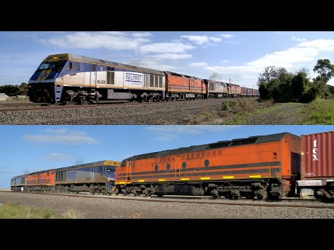 SCT / SBR 7922V Dooen Container Train With EL63, CLF4, EL60 & CLF2   (6/9/2021) - PoathTV Railways