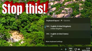 How to disable keyboard language shortcut and pop up in Windows