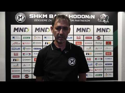 Roman Straka po utkání SHKM Baník Hodonín vs. HC Topoľčany 1:4 (2025-09-09)