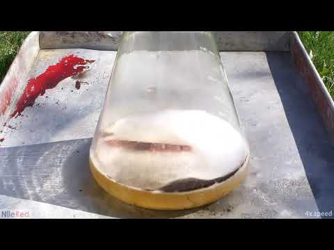 Evaporation of sausages in a solution of piranha  Piranha is a mixture of concentrated sulfuric acid