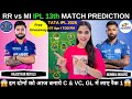 RR Vs MI 2026 Today Match Prediction Rajasthan Royals Vs Mumbai Indians IPL 2026 Match 13