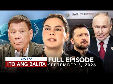UNTV: Ito Ang Balita Weekend Edition | September 5, 2026