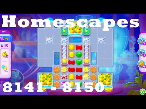 Homescapes Level 8141 - 8150 HD Walkthrough | 3 - match game | gameplay | android | ios | pc | app