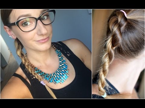 Super prosty warkocz lina - rope braid