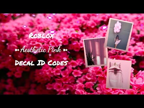 Roblox Aesthetic Pink Decal ID Codes