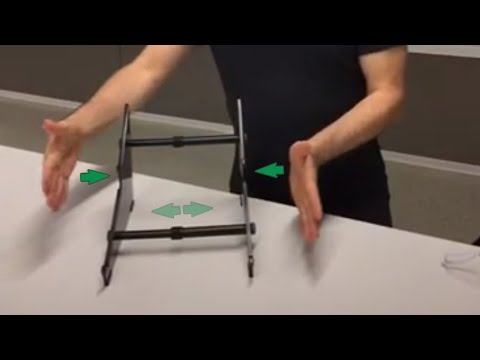 Telescoping Tubes on Adjustable Desktop Stands for Synths and Electronic Music Gear