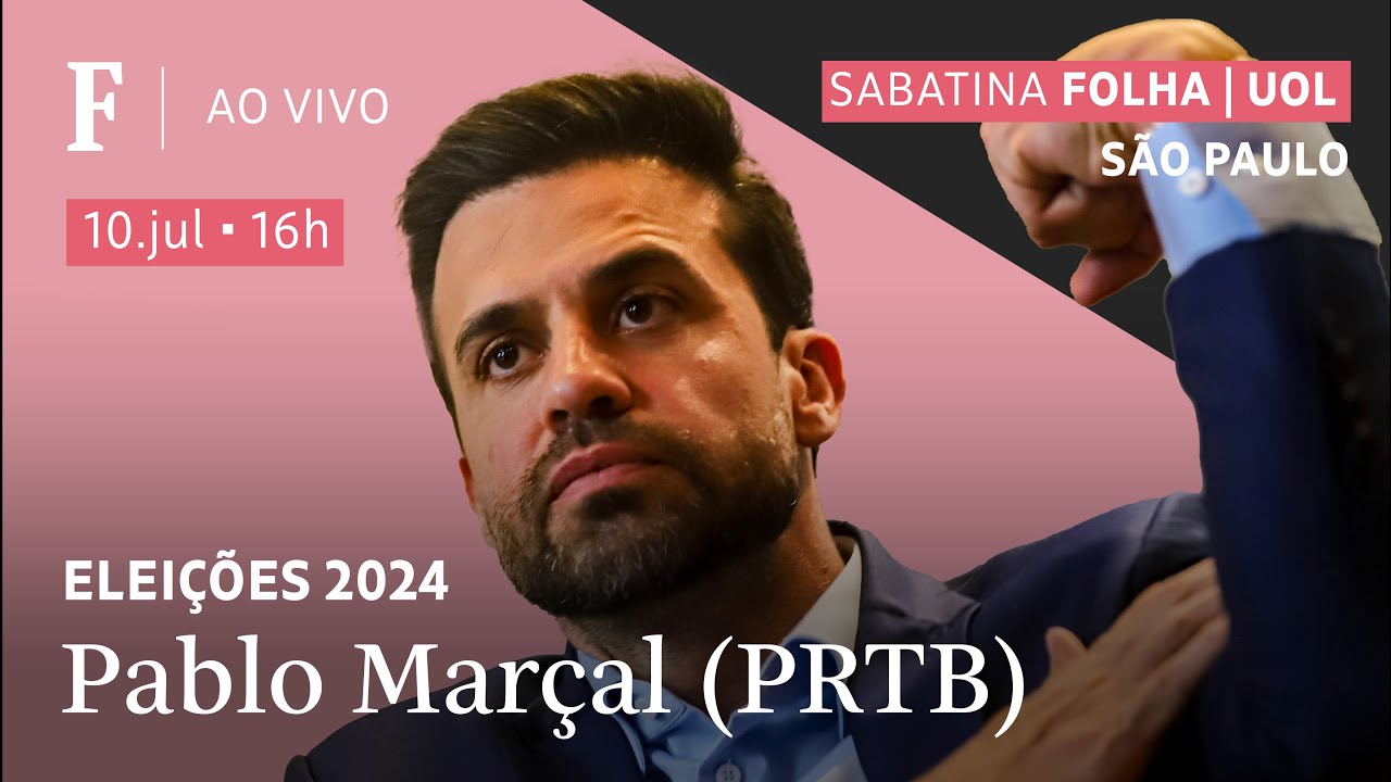 Pablo Marçal (PRTB) participa de sabatina Folha/UOL com pré-candidatos de São Paulo