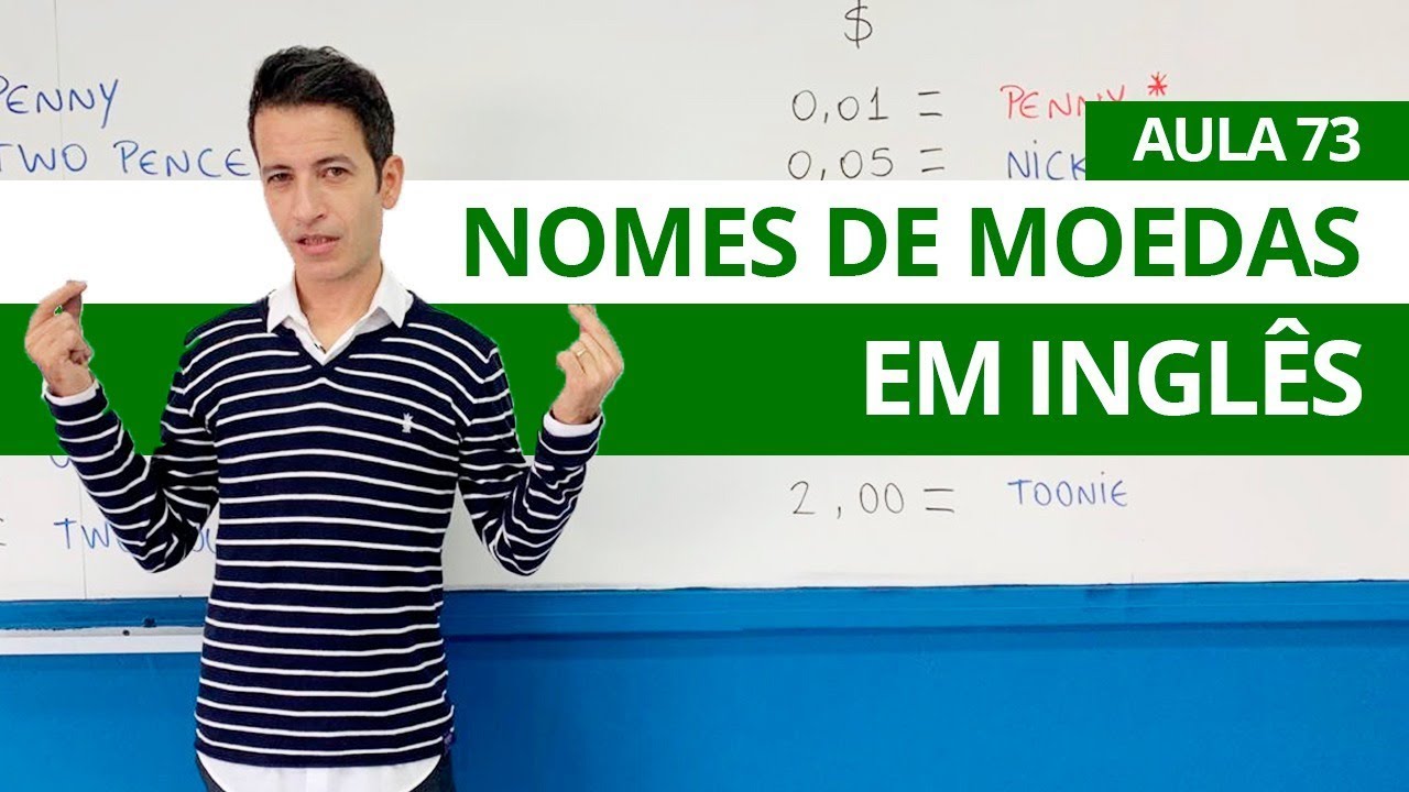 NOME DE MOEDAS EM INGLÊS - AULA 73 PARA INICIANTES - PROFESSOR KENNY