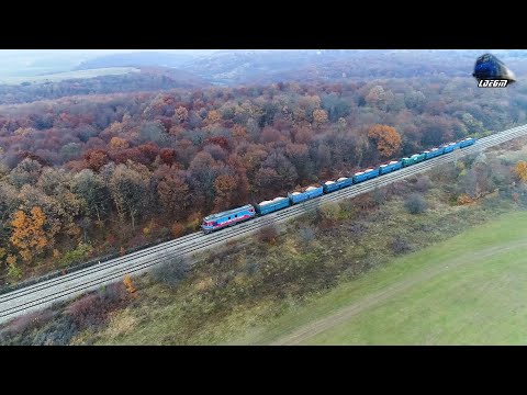 🚁[Drone] ST43 60-1546-0 & Marfar GFR Freight Train in Munții Apuseni Mountains - 16 November 2020