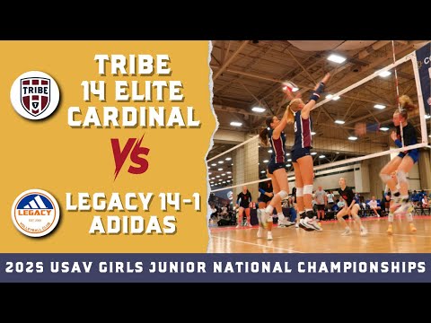 Tribe 14 Elite Cardinal vs Legacy 14-1 Adidas 2025 USAV National Volleyball Championships