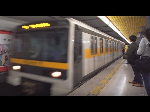 Italy, Milan, Metro night ride from Duomo to Crocetta