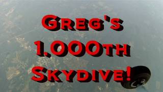 preview picture of video 'My 1,000th Skydive!'