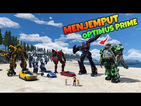 UPIN IPIN AND BOBOIBOY BLAZE PICK UP TRANSFORMERS OPTIMUS PRIME AND HOUND - GTA 5 MOD TRANSFORMER