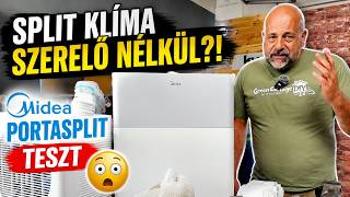 Split klíma szerelő nélkül?! 😳 Midea PortaSplit teszt | Green Cottage DIY