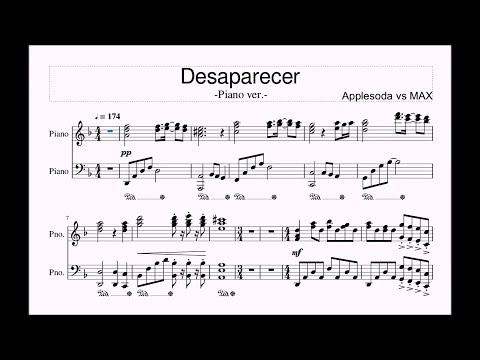 [Pump It Up XX] Applesoda vs MAX - Desaparecer (Piano ver.)