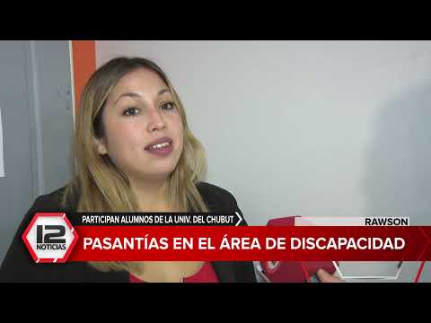 RAWSON | Alumnos de la Universidad del Chubut realizan pasantías en área municipal de discapacidad