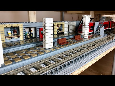 Bau einer Lego Stadt Teil 64. - Bahnhof unter der Stadt [4]