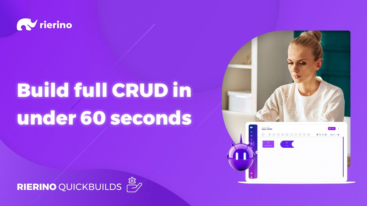 Build Full CRUD in Under 60 Seconds with Rierino