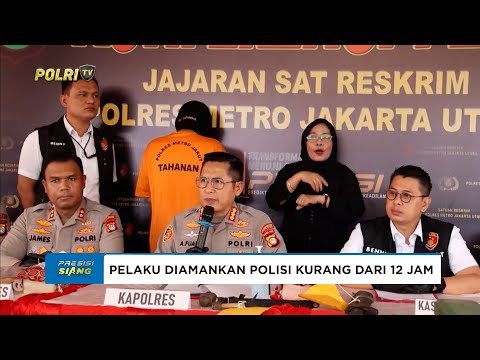 POLRES METRO JAKARTA UTARA UNGKAP KASUS PEMBACOKAN DI ASRAMA PELAUT