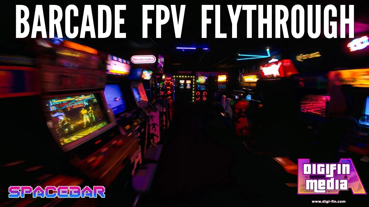 Epic Barcade FPV Flythrough with Drone