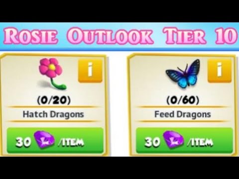 Rosie Outlook Tier 10 Gameplay + Enchantment Battles! - Dragon Mania Legends #429