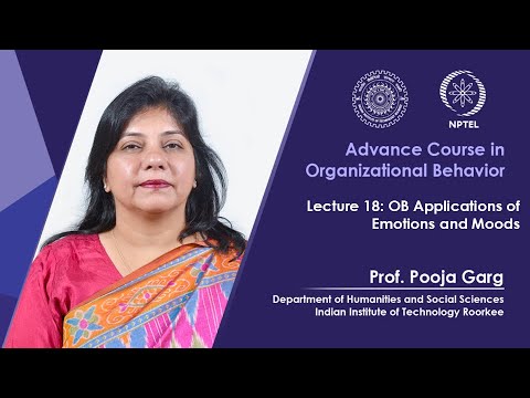 Advance Course in Organizational Behavior Promo Video By Prof Pooja Garg