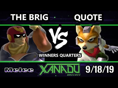 S@X 320 SSBM - The Brig (Captain Falcon) Vs. Quote (Fox) Smash Melee Winners Quarters