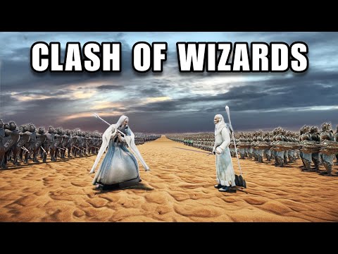 GANDALF'S ARMY VS SARUMAN'S ARMY | Ultimate Epic Battle Simulator 2 | UEBS 2