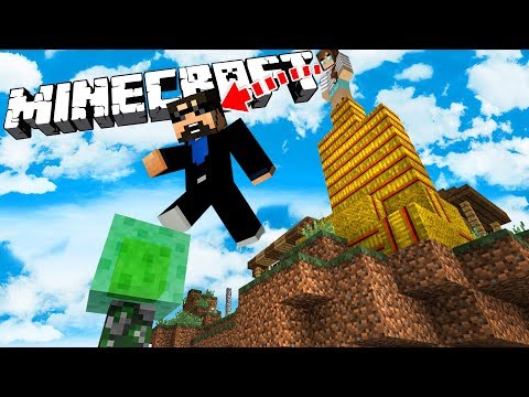 MINECRAFT PARKOUR WITH MY WIFE AND SON!!