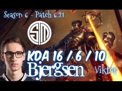 TSM Bjergsen VIKTOR vs MALZAHAR Mid - Patch 6.21 NA Ranked