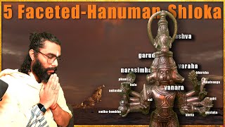 Learn Secret Dhyana Shloka of Hanuman as an Incarnation of Rudra with 5-Faces, 10-Hands, & 15-Eyes!