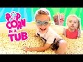 KidCity S Popcorn In A Bath Tub Challenge