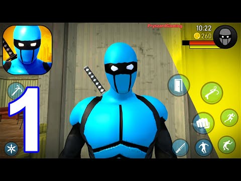 Blue Ninja : Superhero Game - Gameplay Walkthrough Part 1 Boss Fight (Android,iOS) #1