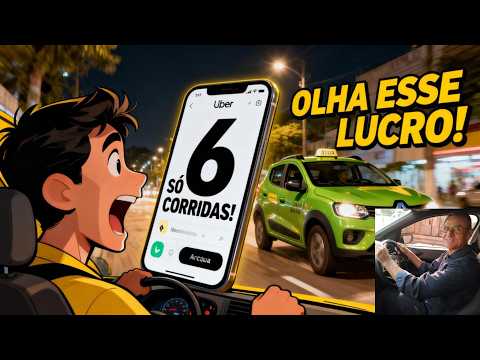 GANHO REAL EM 6 CORRIDAS DE UBER… OLHA ESSE RESULTADO! #livedriving #lifestyle