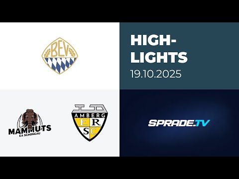 19.10.2025 - Highlights - Schongau Mammuts vs. ERSC Amberg