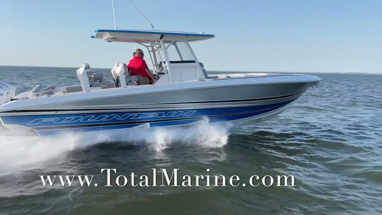 Total Marine Fountain 34SC running video