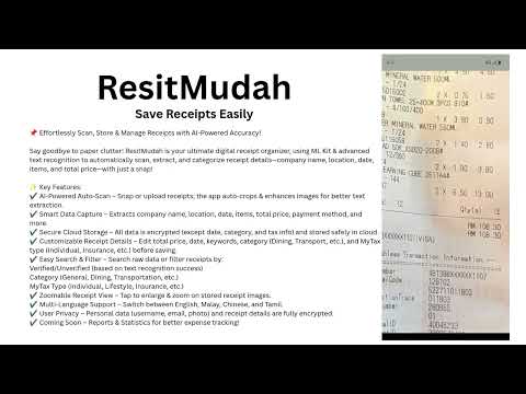 ResitMudah - Simpan Resit