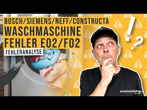 Siemens Bosch Waschmaschine Fehler E02 – Ursachen&Lösungen einfach erklärt!