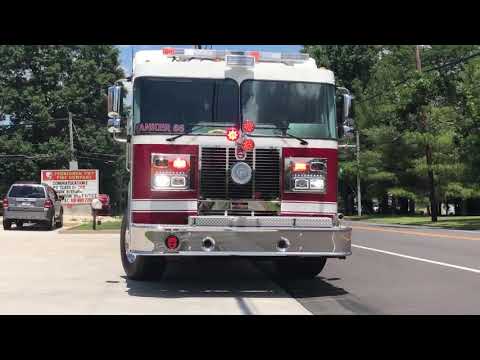 6.30.19 New Sutphen Tanker 66 arriving at the station for the first time