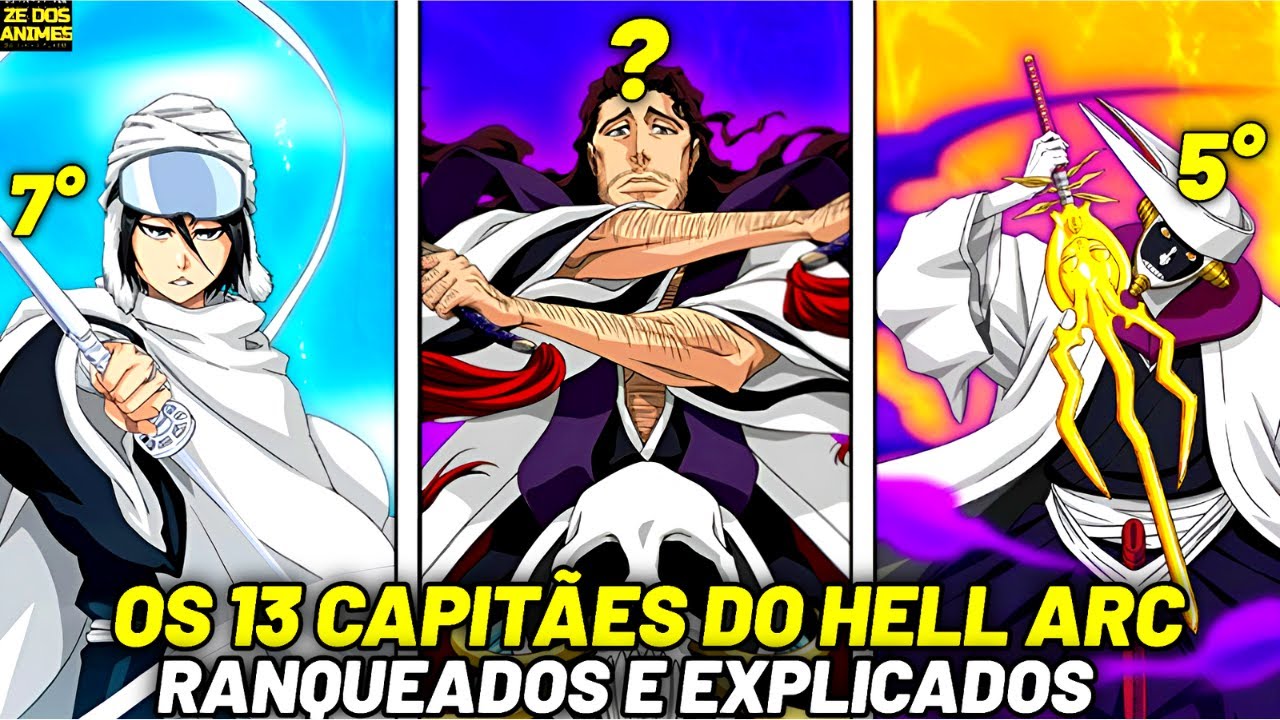 TODOS OS 13 CAPITÃES DE BLEACH RANQUEADOS E EXPLICADOS (Gotei 13 atual)