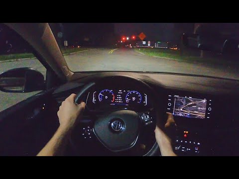 2021 Volkswagen Jetta SEL R-Line - POV Night Drive (Binaural Audio)
