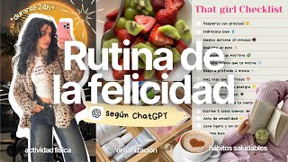 Sigo la RUTINA de la FELICIDAD que recomienda ChatGPT (¿me cambia la vida?)