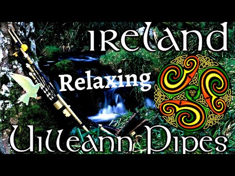 Relaxing Music -  Powerful, Green Love Celtic Uilleann Pipes Percussion
