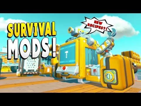 NEW Survival Mods Makes Surviving a Little Easier - Scrap Mechanic Survival EP 21