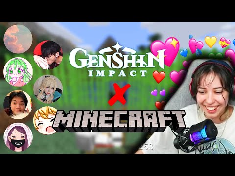 When Genshin streamers play Minecraft together