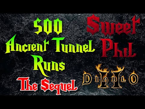 Diablo 2 - 500 ancient Tunnel Runs, Drop Hightlights, Plugy Sweet Phil