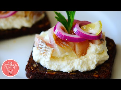 Cottage Cheese & Herring Starter | Latvian Recipes | Закуска из творогa и сельди