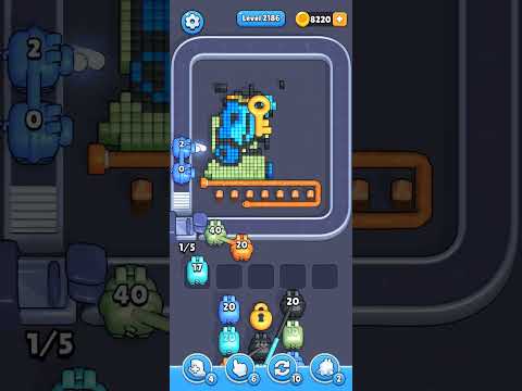 Pixel Flow Level 2186 Walkthrough