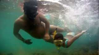 preview picture of video 'Treinamento expelindo agua do snorkel'